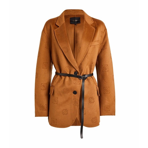 Maje Wool Camel Women’s Blazer NWT 0 US XS - Picture 3 of 6